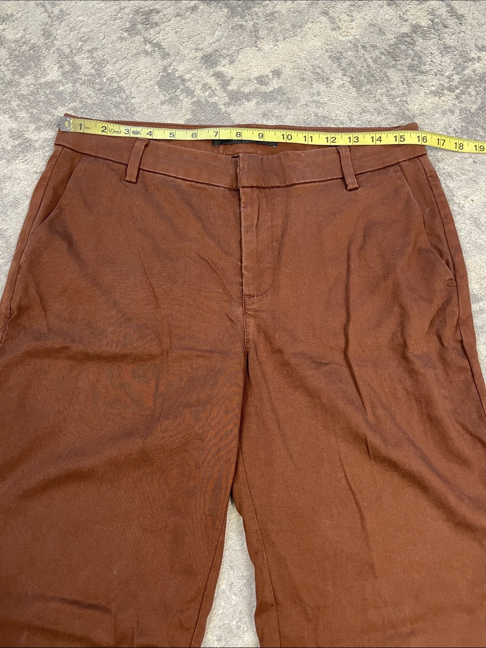 New Liverpool Kelsey Wide Leg Trouser Pants Saddle Brown Sz 6 / 28 - Picture 8 of 14